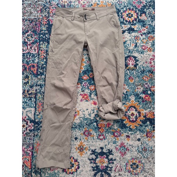 Prana Tan Halle Active Hiking Pants Convertible Leg Women's Size 4 - Picture 1 of 9